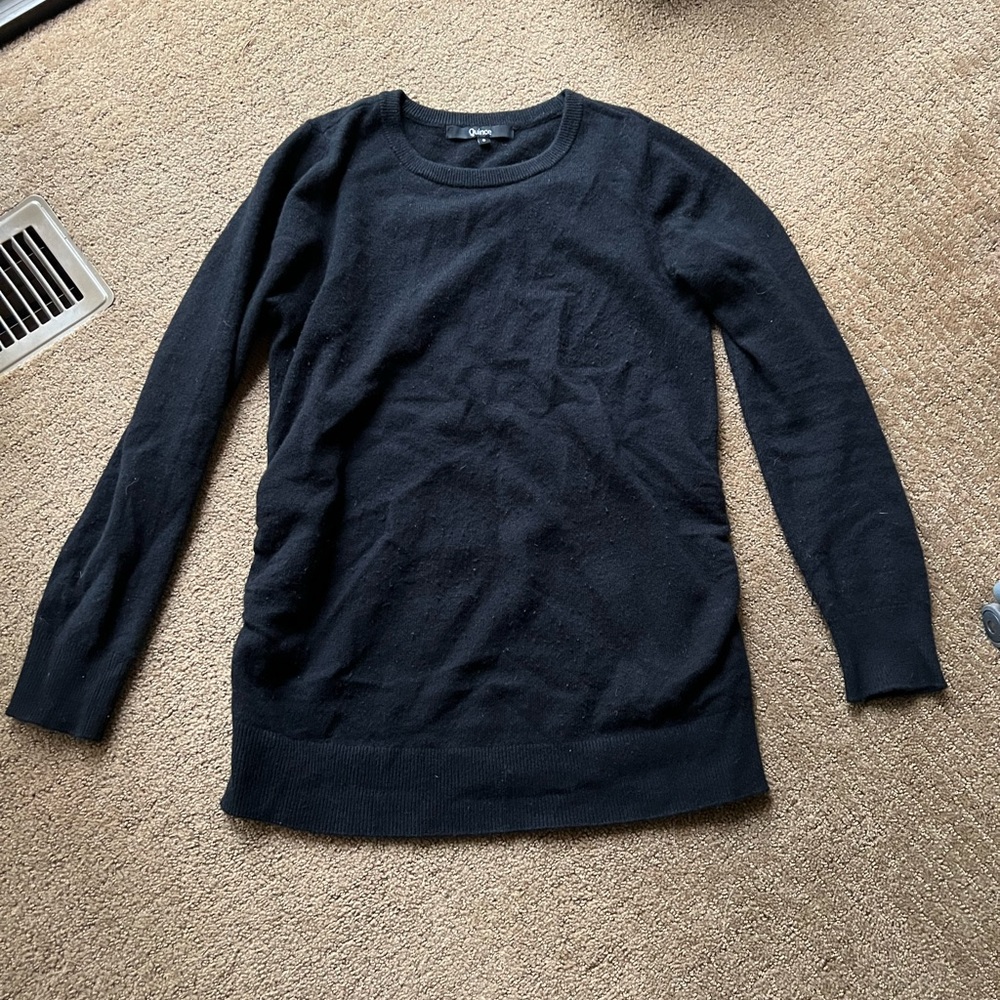 Quince cashmere maternity sweater